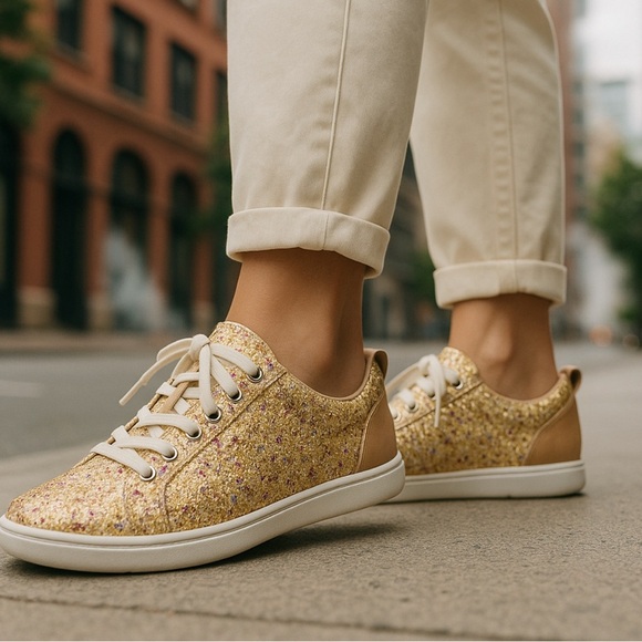 UGG KARINE CHUNKY GLITTER GOLD MULTI SHOES Women’s 10 - Picture 2 of 15